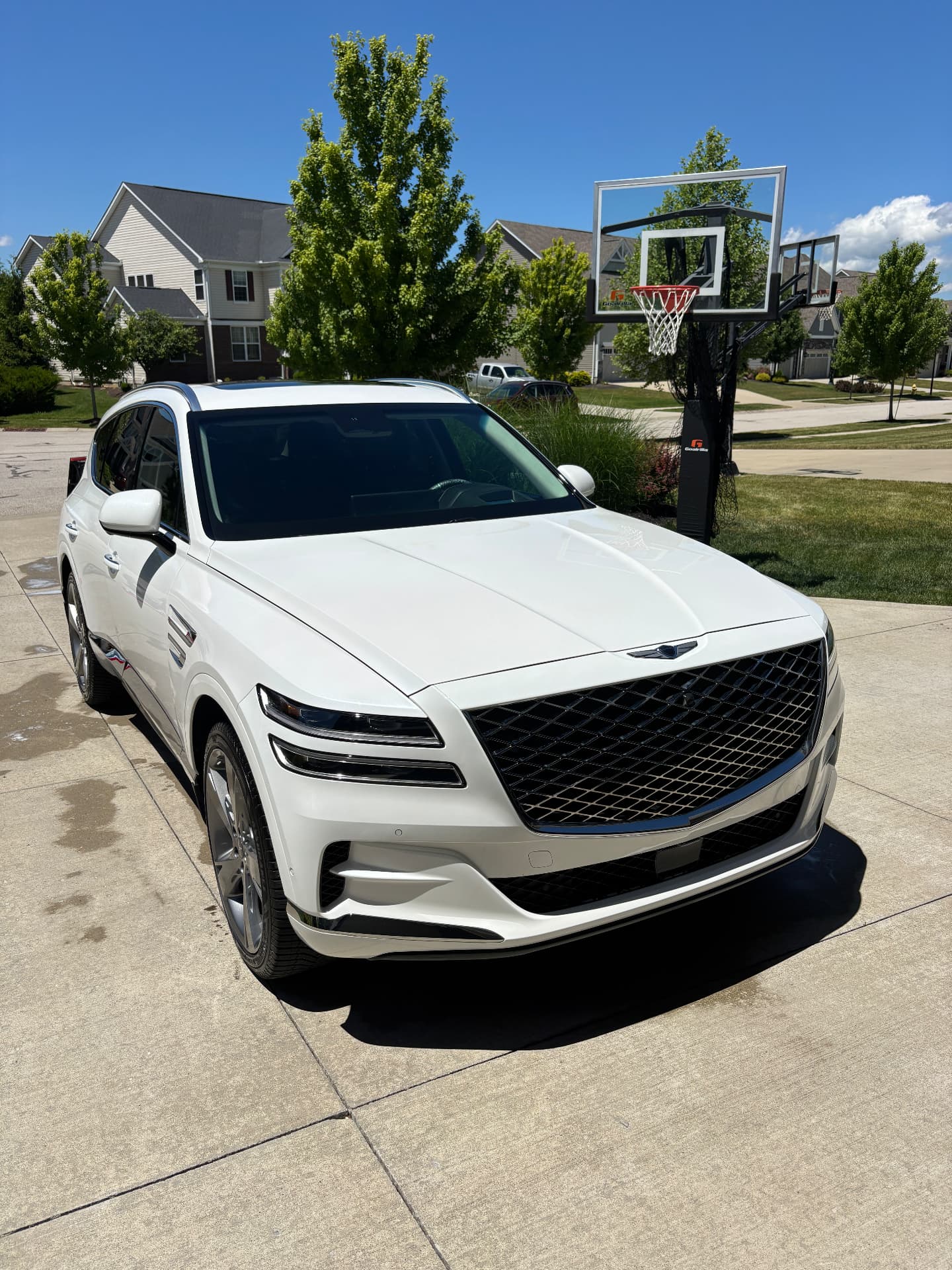 White Genesis GV80 detail